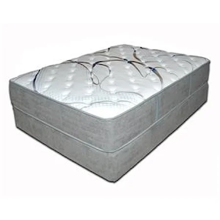 Queen Plush 13.5" Mattress and Wood Eco Base Foundation